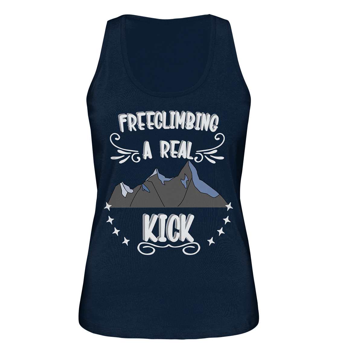 Freeclimbing - a real kick, sportlich & gefährlich - Ladies Organic Tank-Top