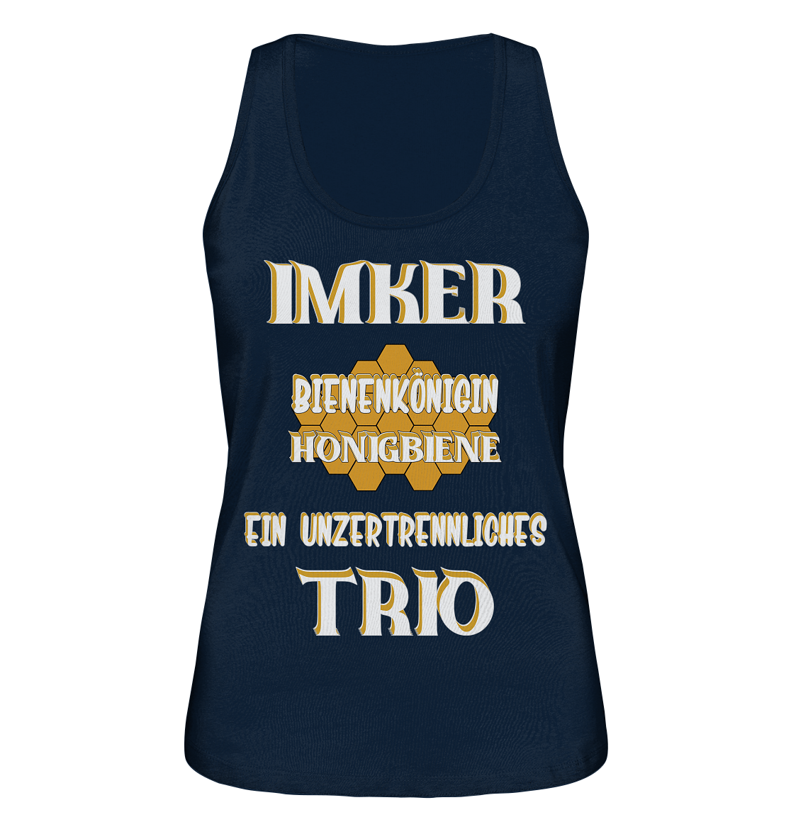 Imker- Bienenkönigin und Honigbiene, einTeam, Pfleger und Schützer von Bienen - Ladies Organic Tank-Top