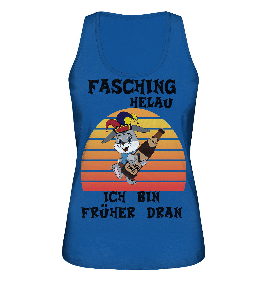 Fasching Helau, Osterhase feiert Karneval, Helau - Ladies Organic Tank-Top