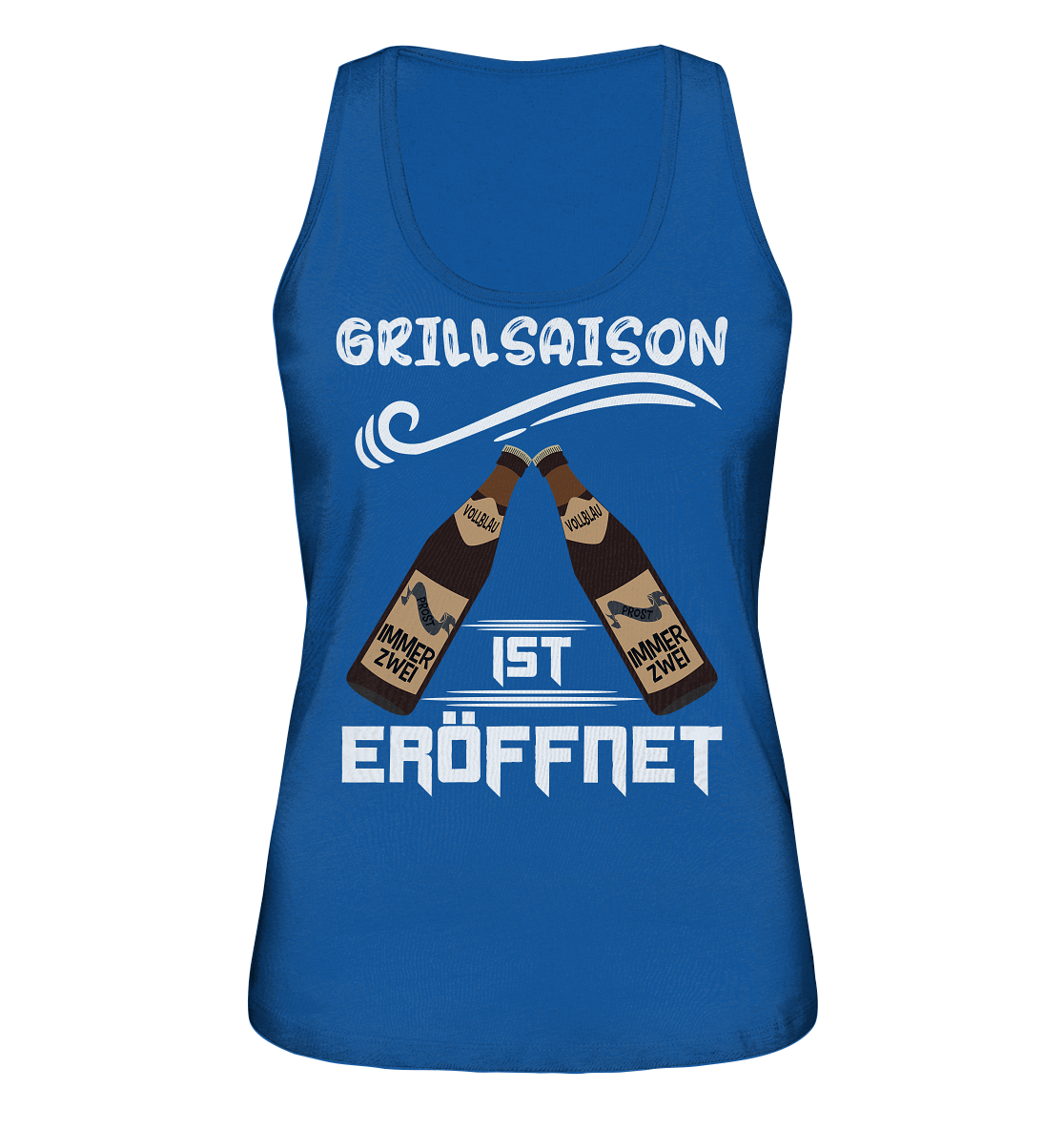 Grillsaison ist eröffnet, Grillen, Party, Feiern, Helles Design - Ladies Organic Tank-Top