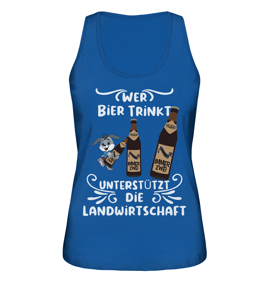 Wer Bier trinkt unterstützt die Landwirtschaft, Party- Shirt - Ladies Organic Tank-Top