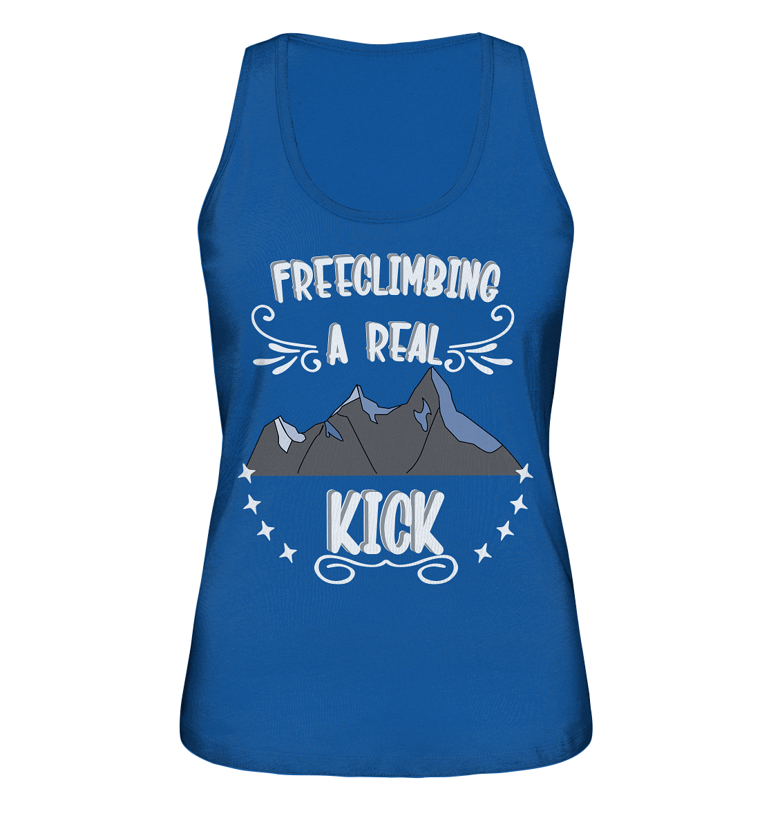 Freeclimbing - a real kick, sportlich & gefährlich - Ladies Organic Tank-Top