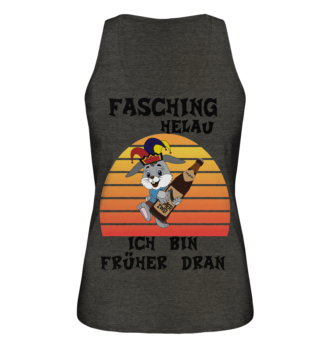 Fasching Helau, Osterhase feiert Karneval, Helau - Ladies Organic Tank-Top