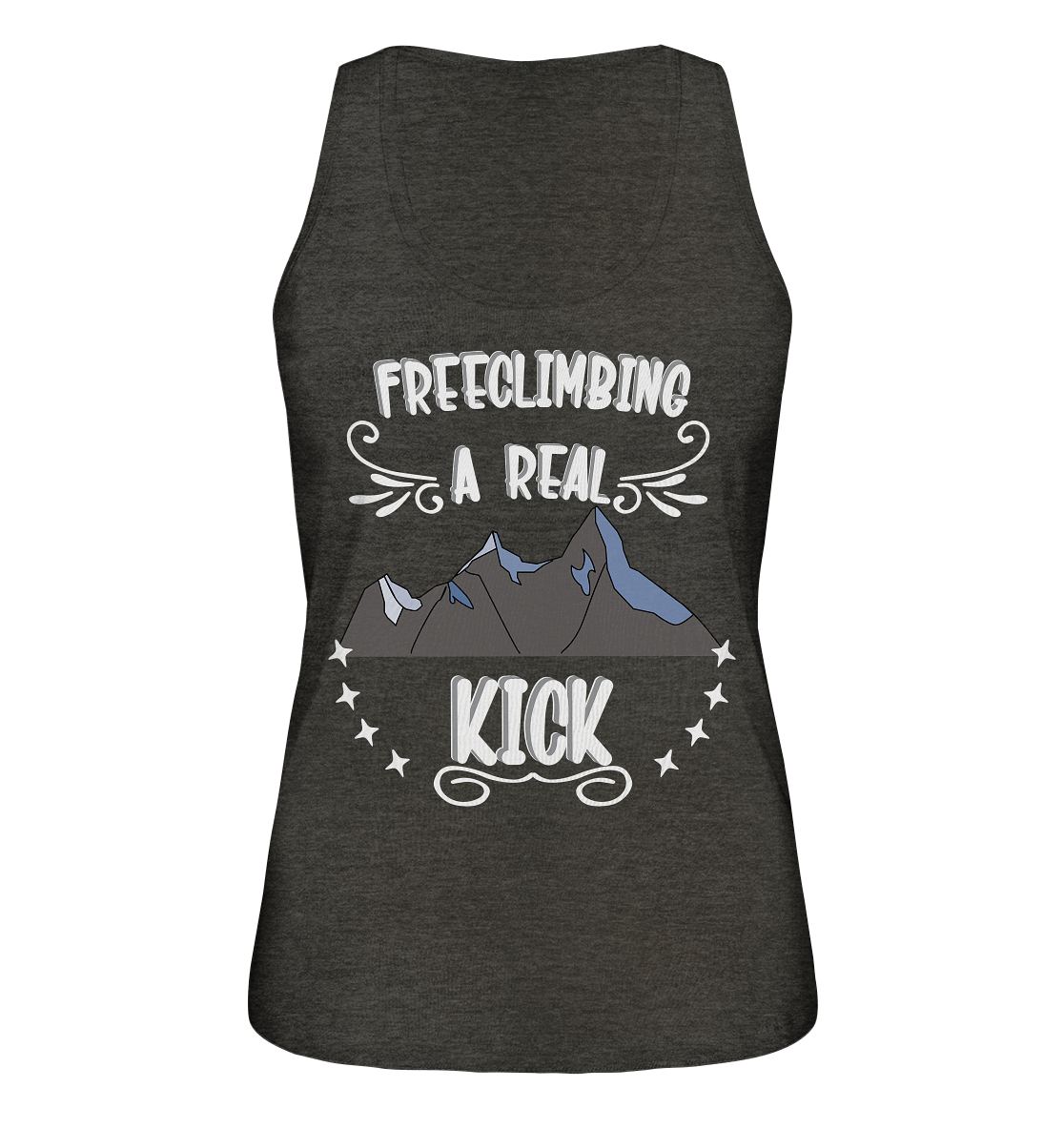 Freeclimbing - a real kick, sportlich & gefährlich - Ladies Organic Tank-Top