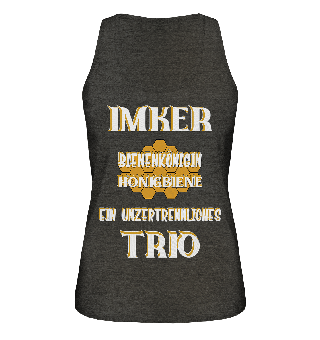 Imker- Bienenkönigin und Honigbiene, einTeam, Pfleger und Schützer von Bienen - Ladies Organic Tank-Top