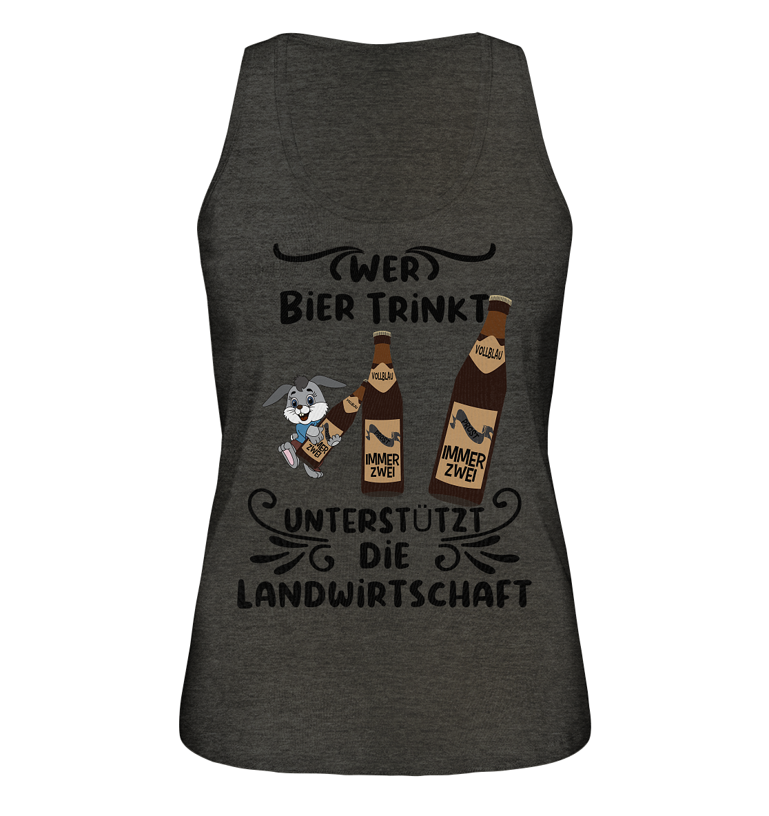 Wer Bier trinkt, Landwirtschaft unterstützen, Party - Ladies Organic Tank-Top