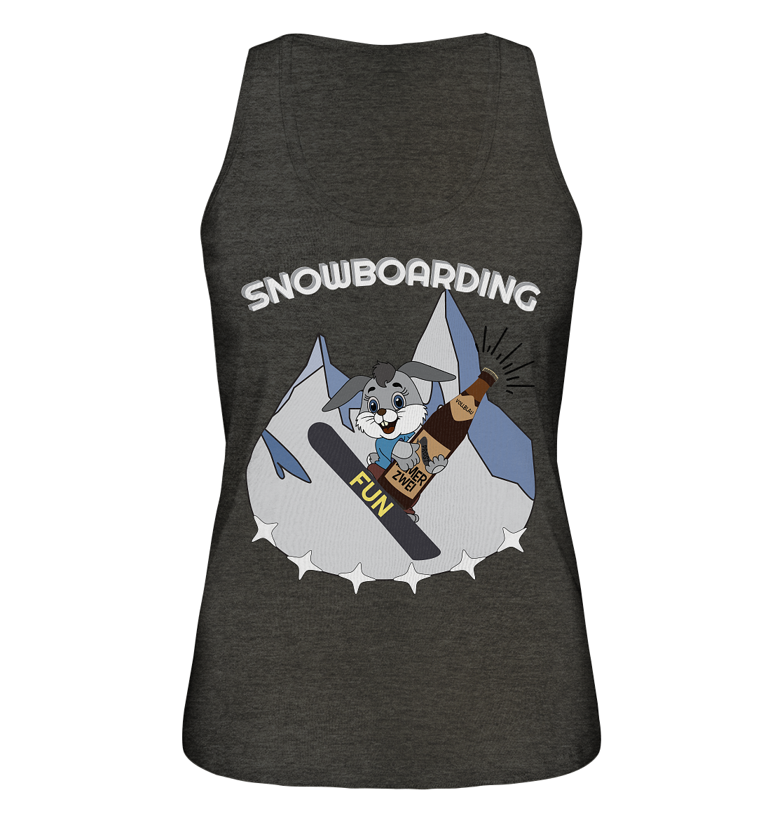 Snowboarder, Apres- Ski, Party danach, Piste, Helles Design - Ladies Organic Tank-Top