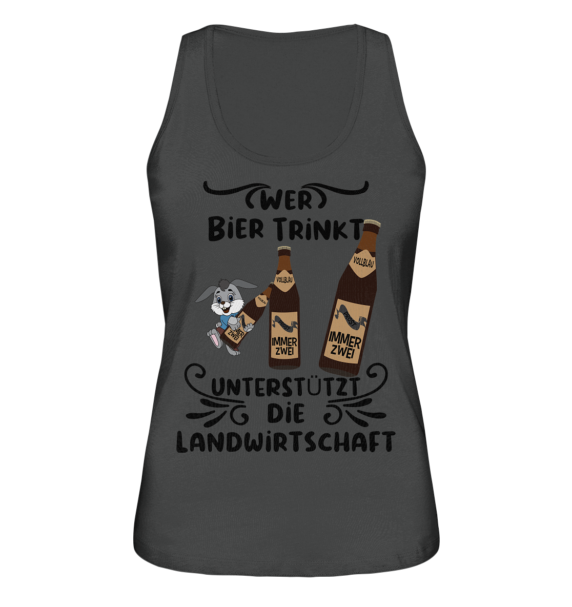 Wer Bier trinkt, Landwirtschaft unterstützen, Party - Ladies Organic Tank-Top