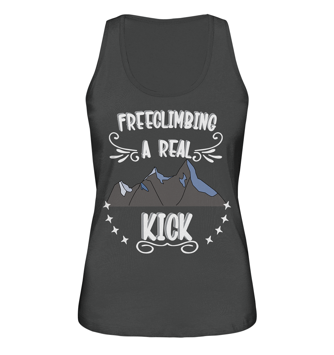 Freeclimbing - a real kick, sportlich & gefährlich - Ladies Organic Tank-Top