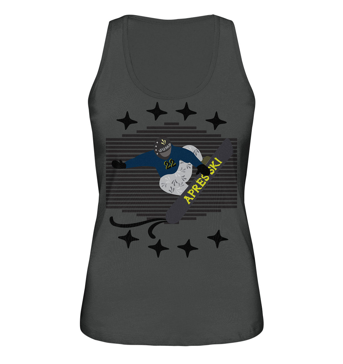 Snowboarding, Apres- Ski, Snowboard, - Ladies Organic Tank-Top