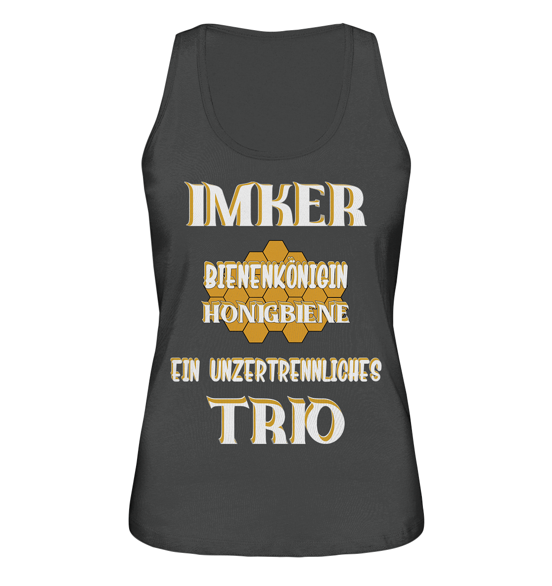 Imker- Bienenkönigin und Honigbiene, einTeam, Pfleger und Schützer von Bienen - Ladies Organic Tank-Top