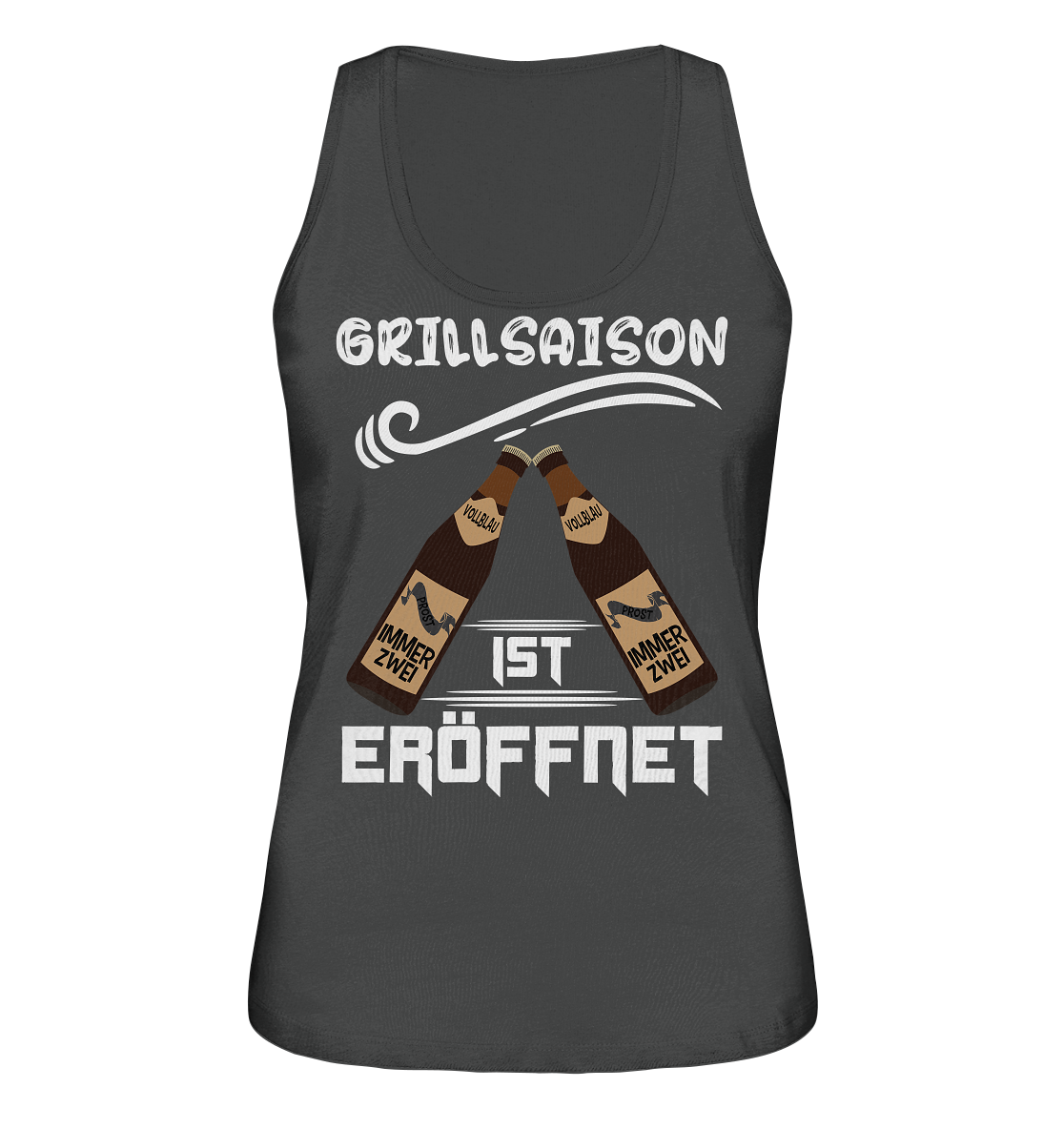 Grillsaison ist eröffnet, Grillen, Party, Feiern, Helles Design - Ladies Organic Tank-Top