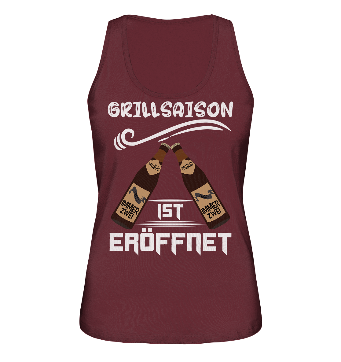 Grillsaison ist eröffnet, Grillen, Party, Feiern, Helles Design - Ladies Organic Tank-Top