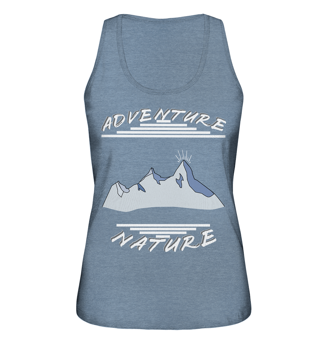 Adventure Nature, Abenteuer Natur, Camping, Geocaching - Ladies Organic Tank-Top