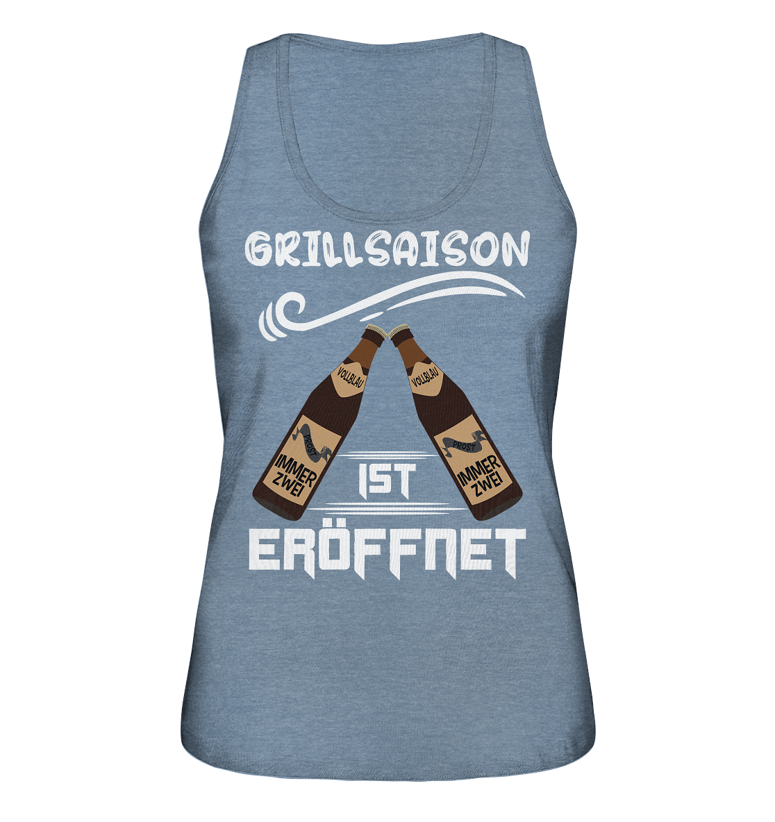 Grillsaison ist eröffnet, Grillen, Party, Feiern, Helles Design - Ladies Organic Tank-Top