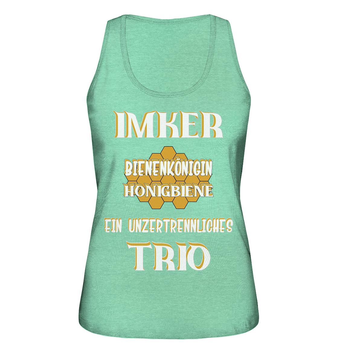 Imker- Bienenkönigin und Honigbiene, einTeam, Pfleger und Schützer von Bienen - Ladies Organic Tank-Top