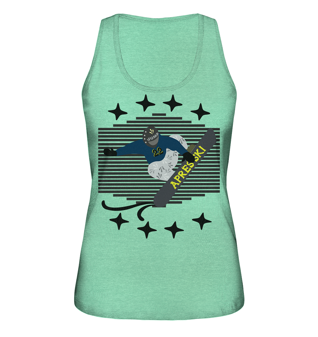 Snowboarding, Apres- Ski, Snowboard, - Ladies Organic Tank-Top