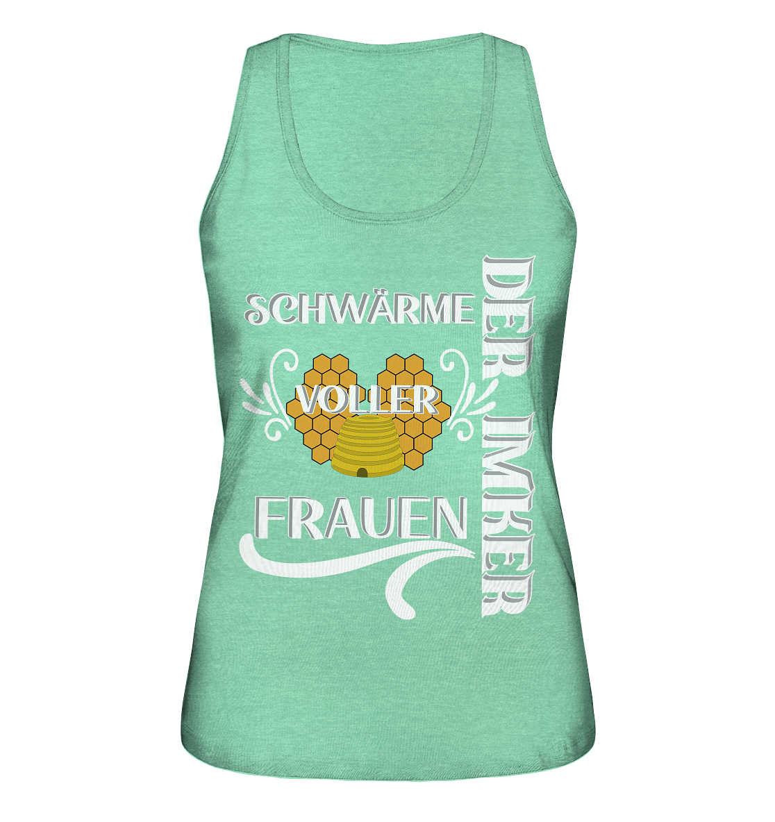 Der Imker, schwärme voller Frauen, Imkerei, Helden, Helles Motiv - Ladies Organic Tank-Top