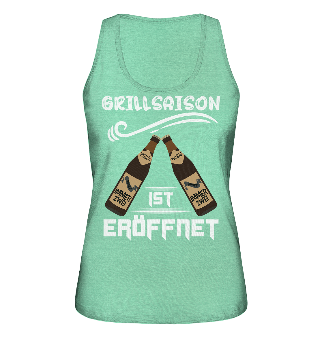 Grillsaison ist eröffnet, Grillen, Party, Feiern, Helles Design - Ladies Organic Tank-Top