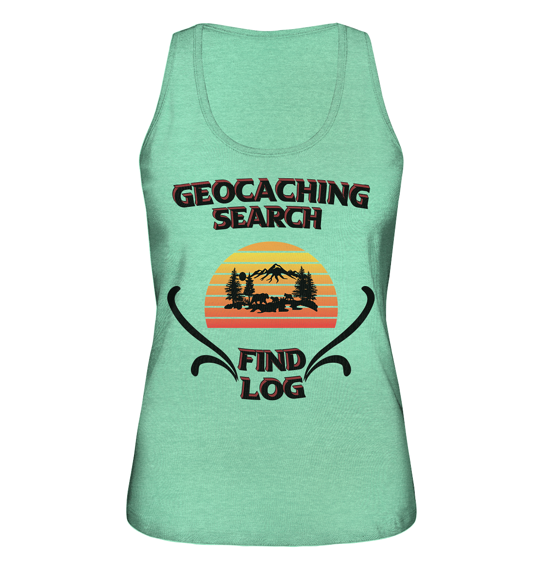 Geocaching, Suchen, Finden und Log, Geocaches - Ladies Organic Tank-Top