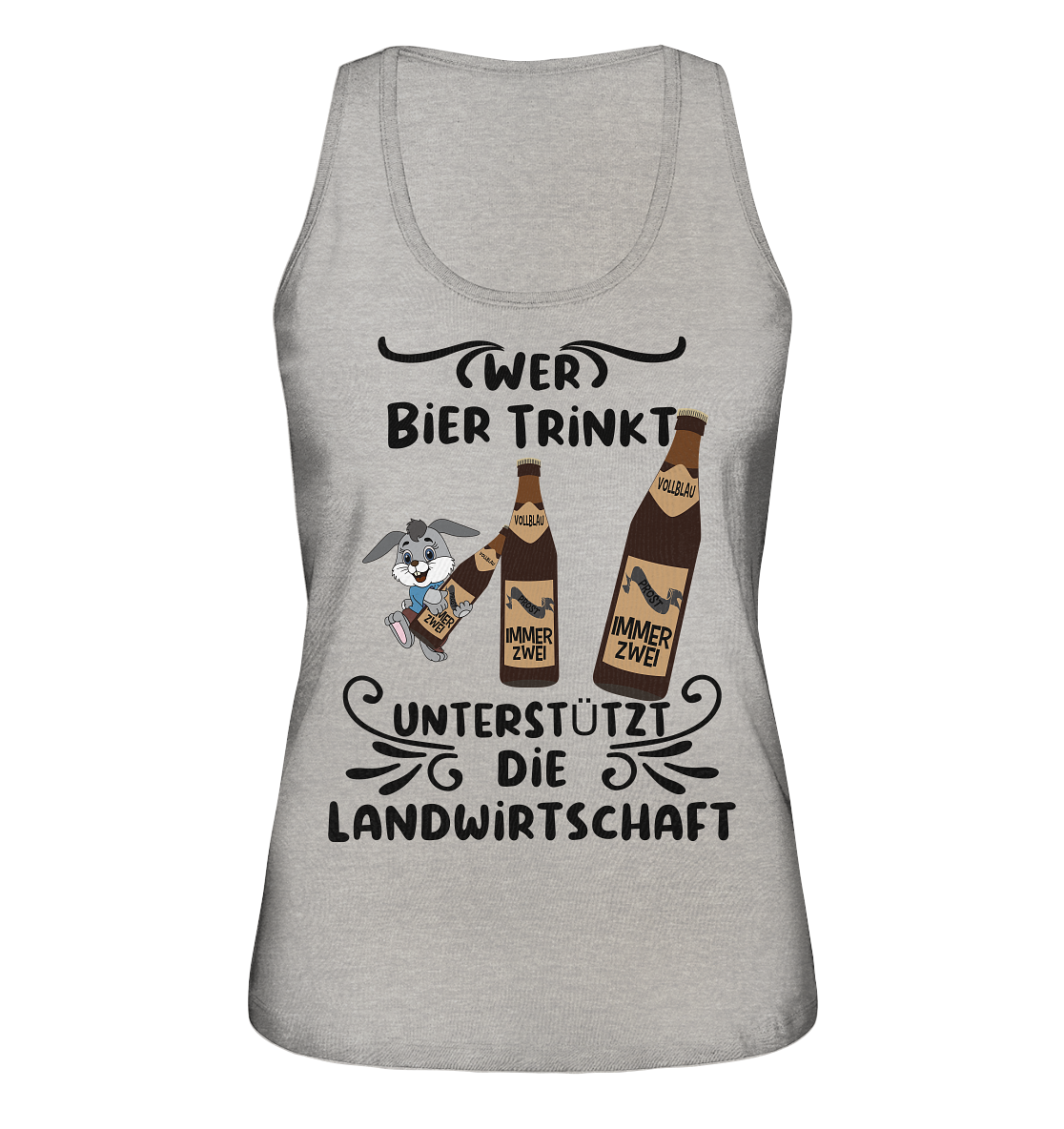 Wer Bier trinkt, Landwirtschaft unterstützen, Party - Ladies Organic Tank-Top