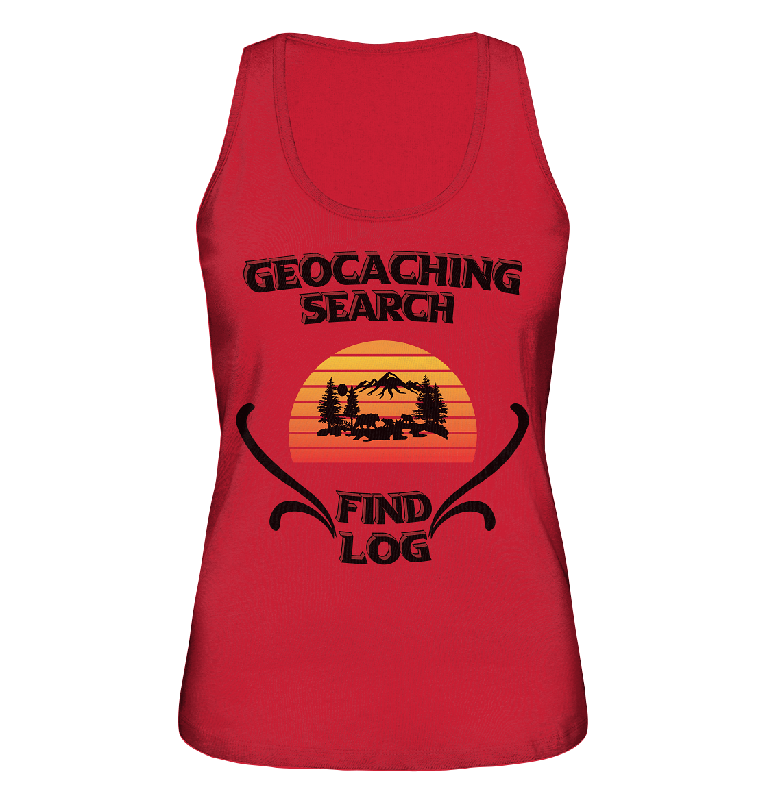 Geocaching, Suchen, Finden und Log, Geocaches - Ladies Organic Tank-Top