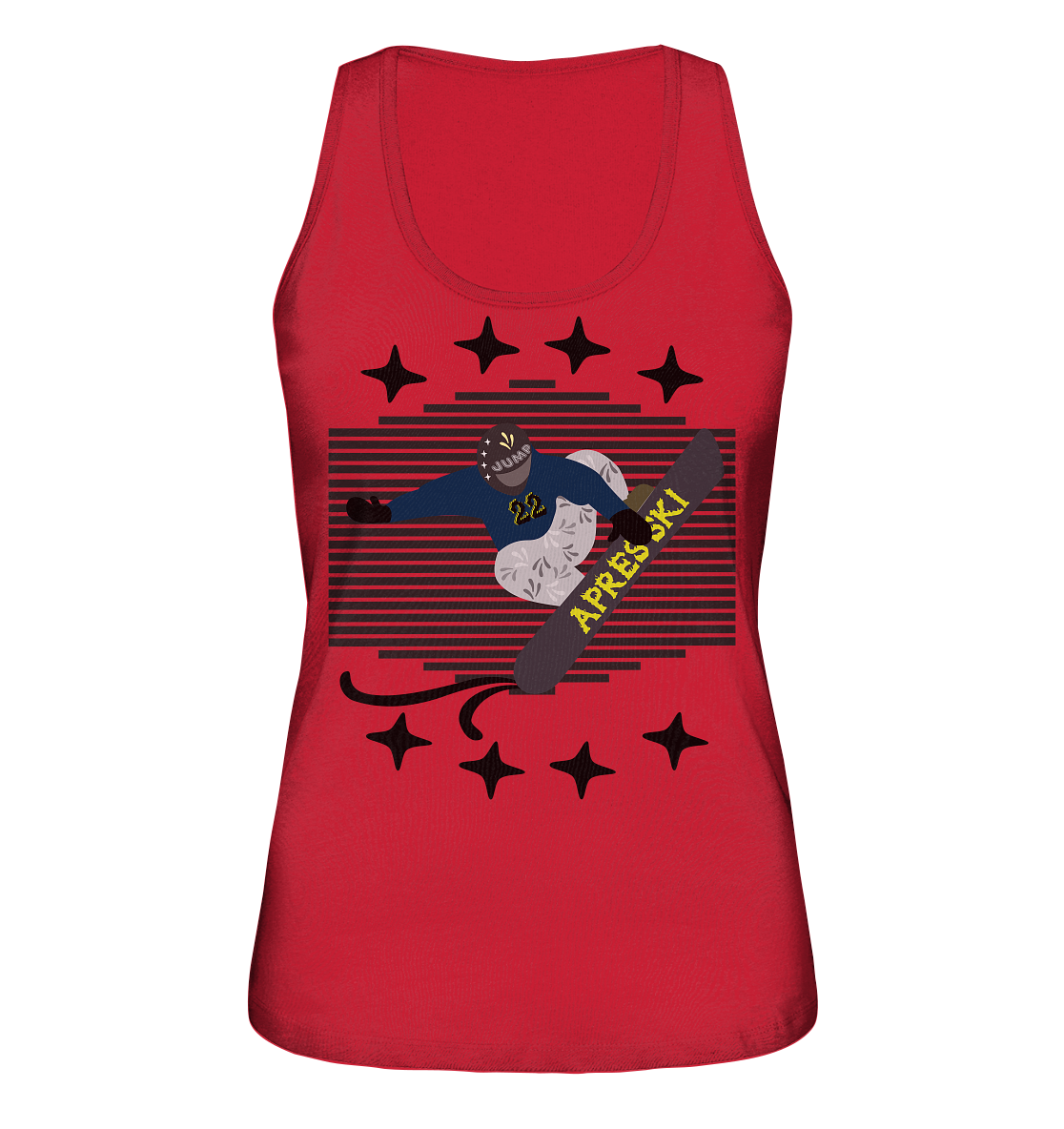 Snowboarding, Apres- Ski, Snowboard, - Ladies Organic Tank-Top