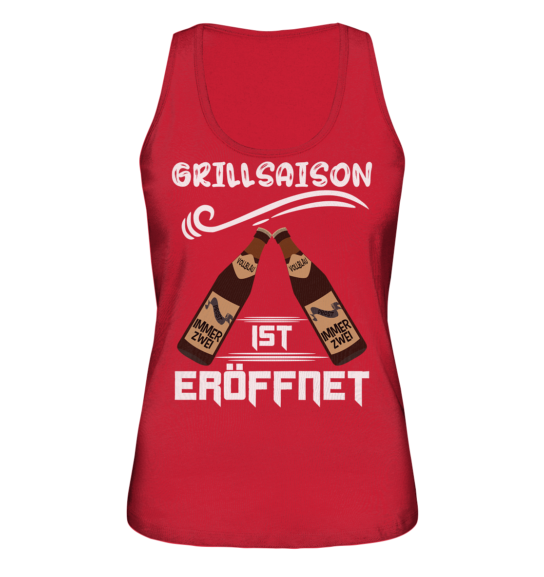 Grillsaison ist eröffnet, Grillen, Party, Feiern, Helles Design - Ladies Organic Tank-Top