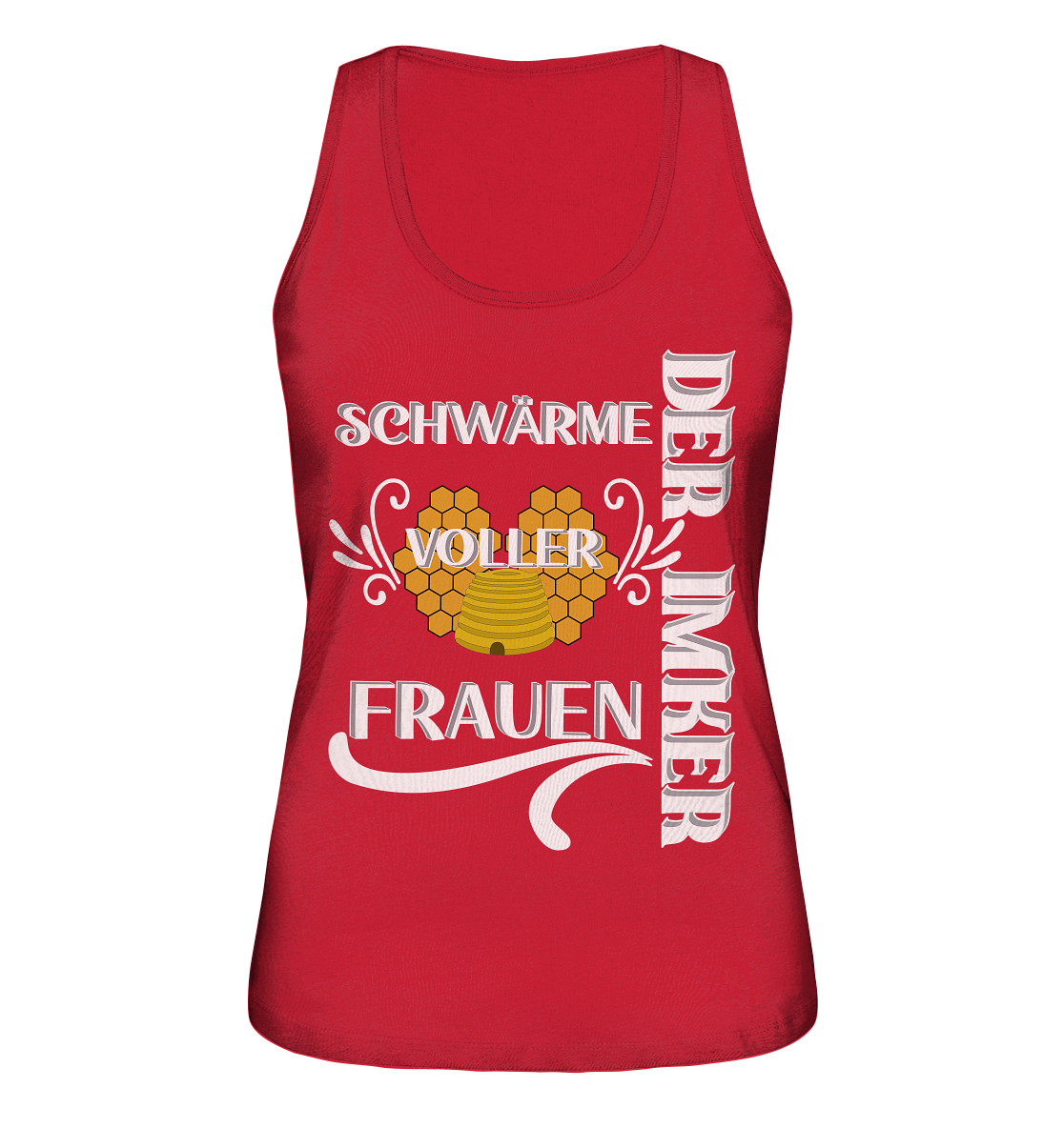 Der Imker, schwärme voller Frauen, Imkerei, Helden, Helles Motiv - Ladies Organic Tank-Top