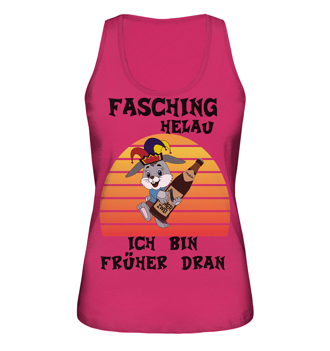 Fasching Helau, Osterhase feiert Karneval, Helau - Ladies Organic Tank-Top