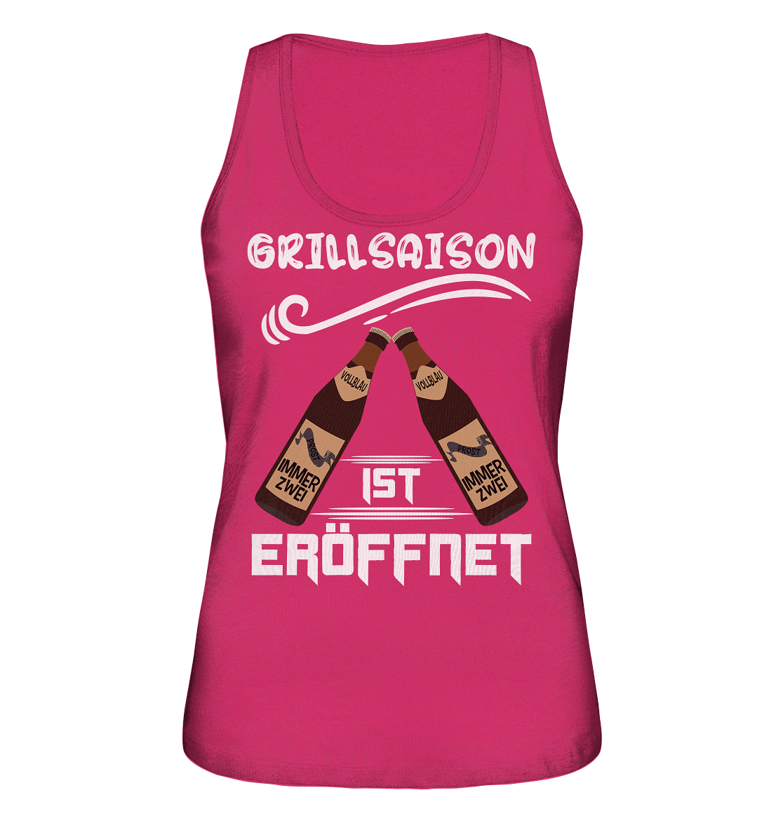 Grillsaison ist eröffnet, Grillen, Party, Feiern, Helles Design - Ladies Organic Tank-Top