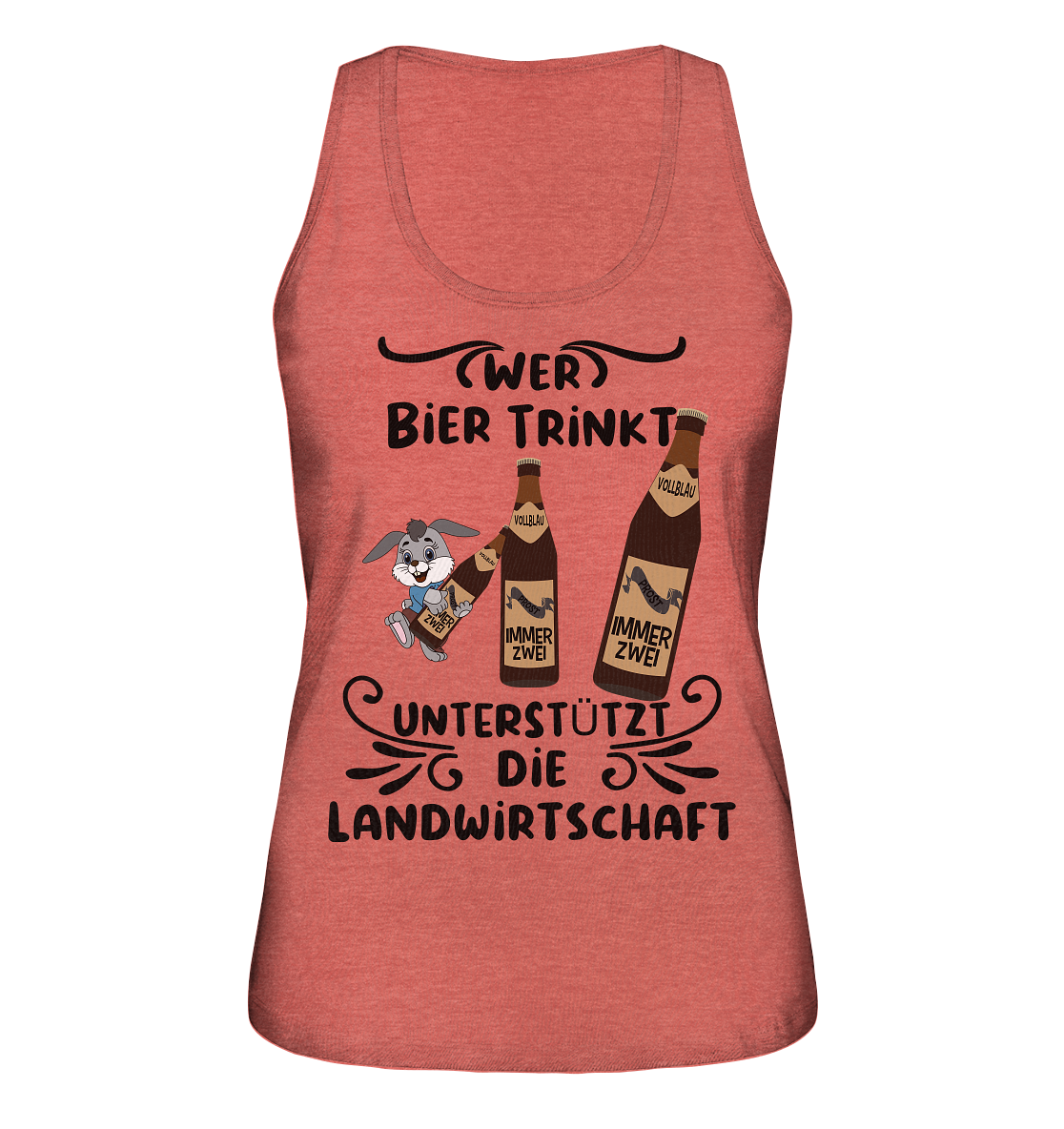 Wer Bier trinkt, Landwirtschaft unterstützen, Party - Ladies Organic Tank-Top