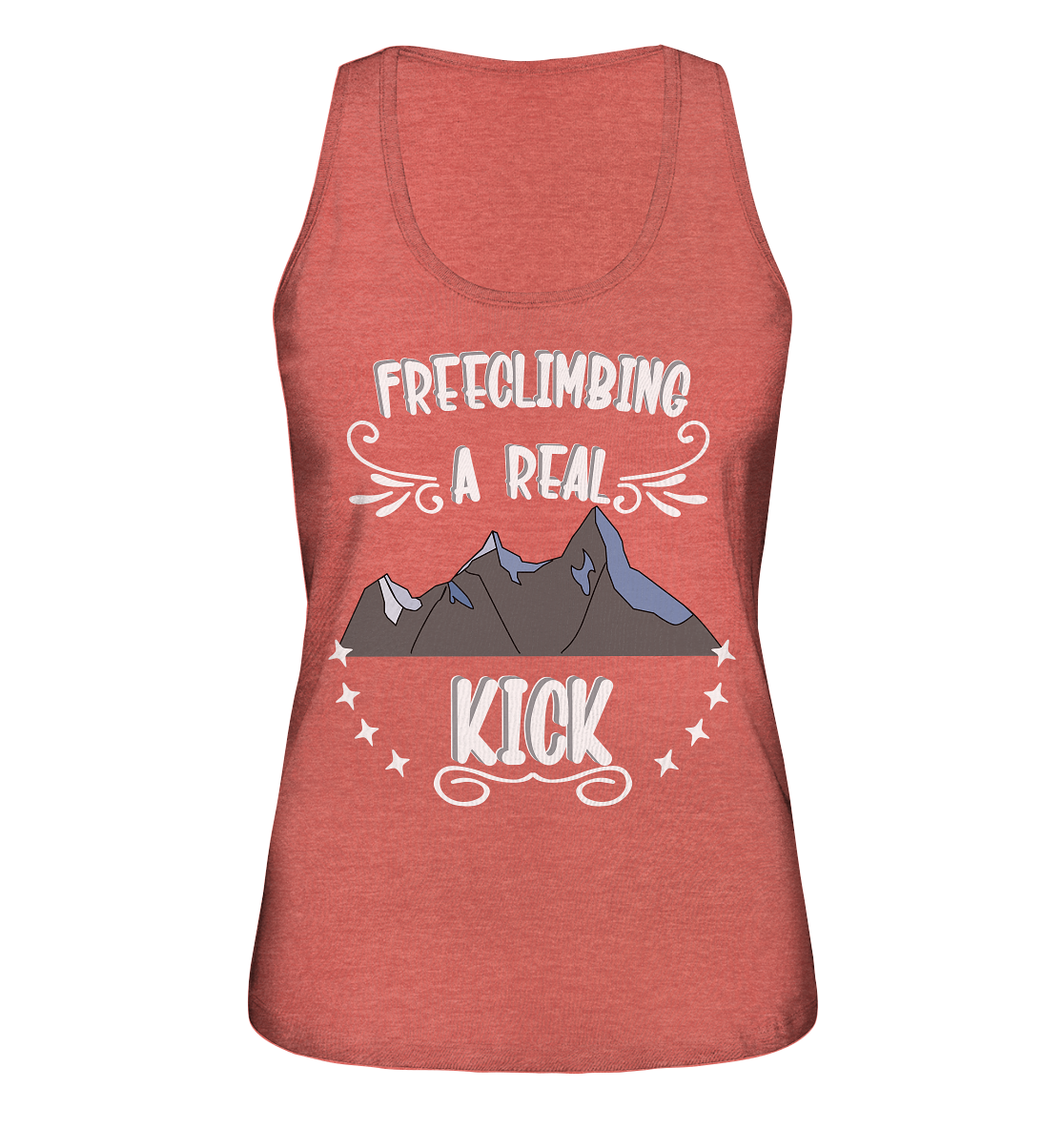 Freeclimbing - a real kick, sportlich & gefährlich - Ladies Organic Tank-Top