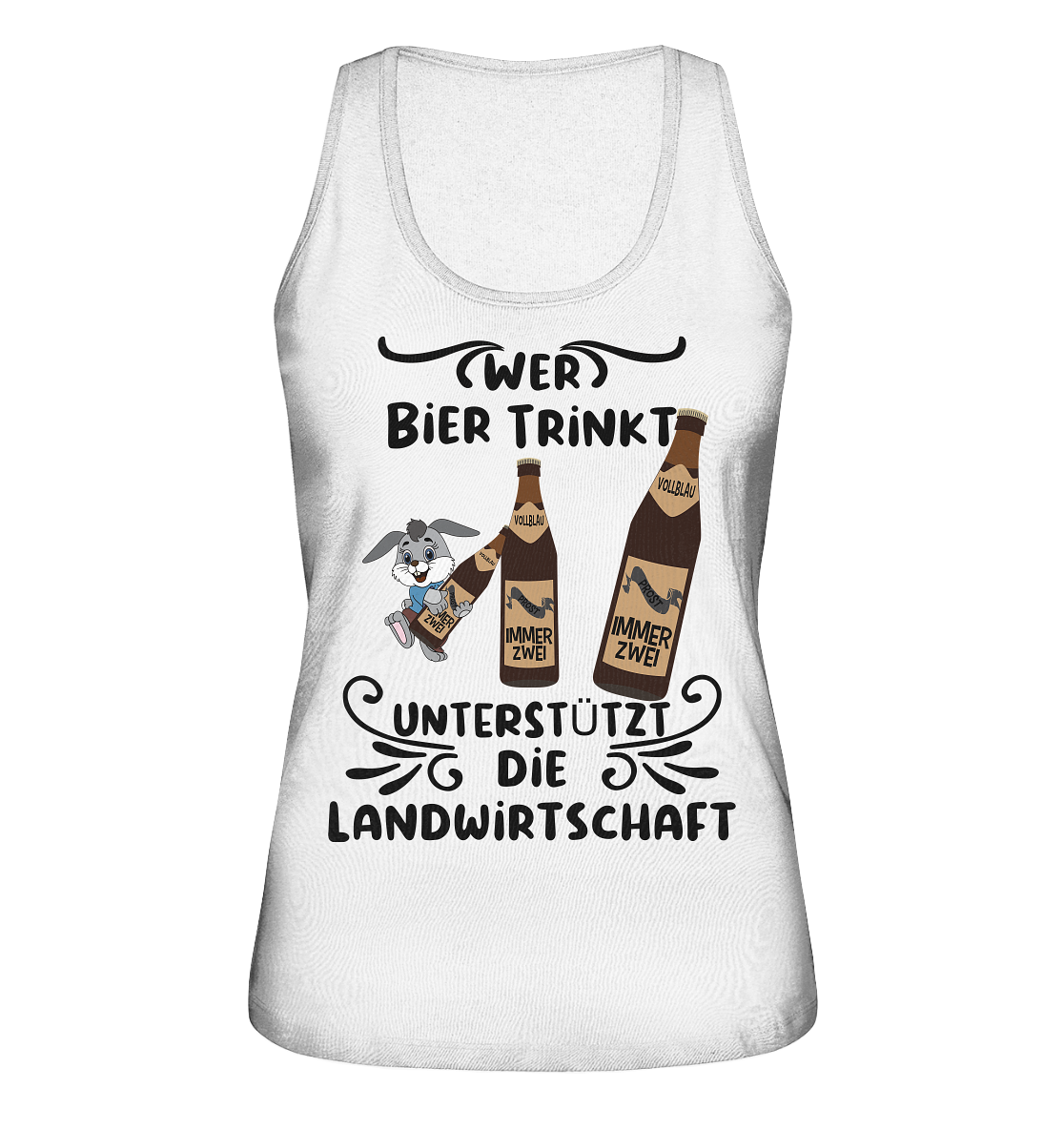 Wer Bier trinkt, Landwirtschaft unterstützen, Party - Ladies Organic Tank-Top