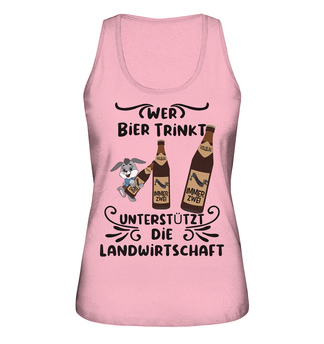 Wer Bier trinkt, Landwirtschaft unterstützen, Party - Ladies Organic Tank-Top