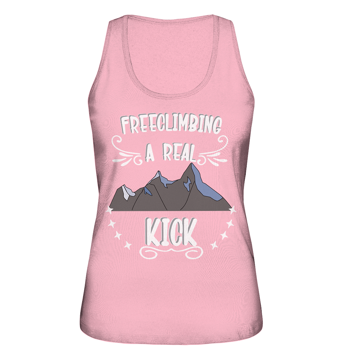 Freeclimbing - a real kick, sportlich & gefährlich - Ladies Organic Tank-Top