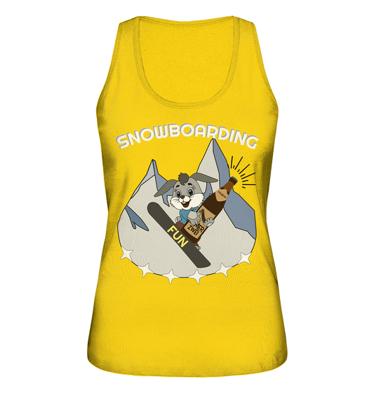 Snowboarder, Apres- Ski, Party danach, Piste, Helles Design - Ladies Organic Tank-Top