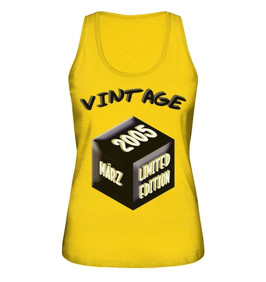 Vintage 2005 MÄRZ Limited Edition, Geschenk zum 18  - Ladies Organic Tank-Top