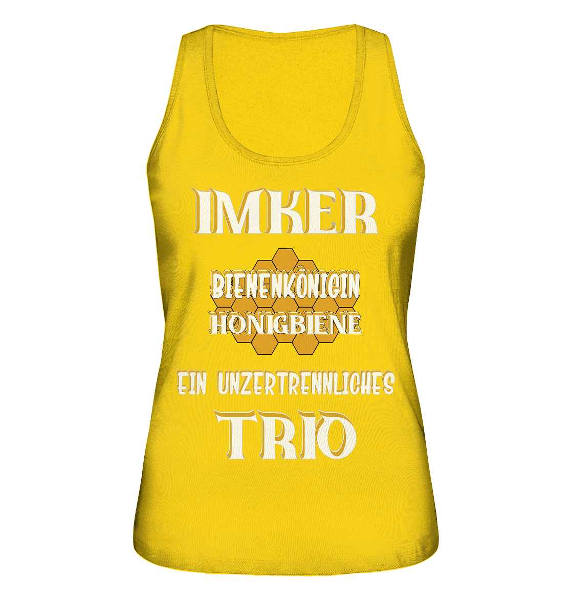 Imker- Bienenkönigin und Honigbiene, einTeam, Pfleger und Schützer von Bienen - Ladies Organic Tank-Top