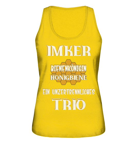 Imker- Bienenkönigin und Honigbiene, einTeam, Pfleger und Schützer von Bienen - Ladies Organic Tank-Top