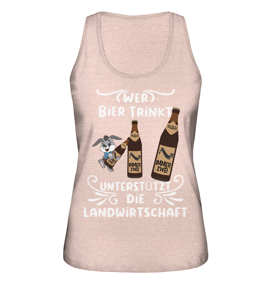 Wer Bier trinkt unterstützt die Landwirtschaft, Party- Shirt - Ladies Organic Tank-Top