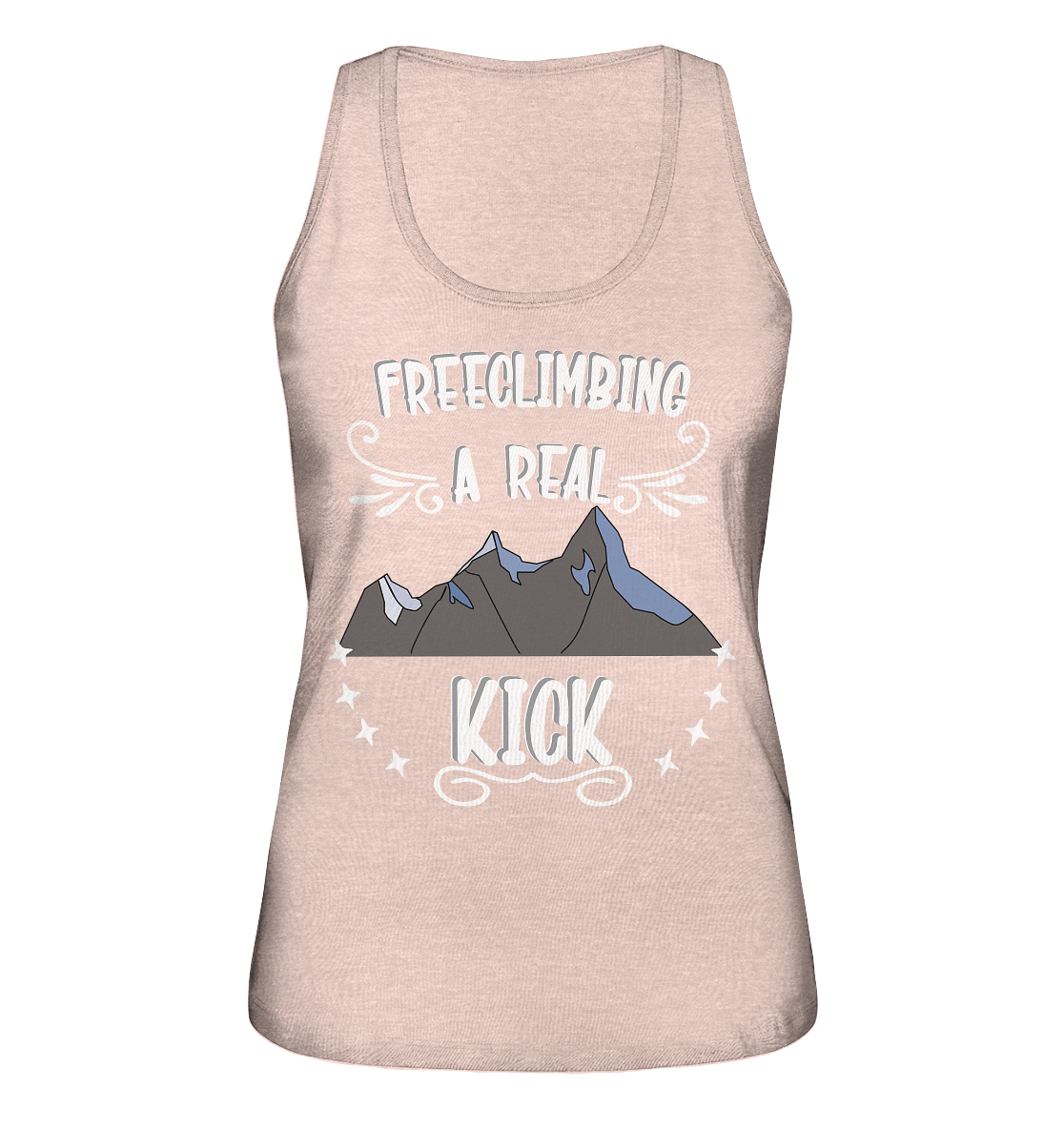 Freeclimbing - a real kick, sportlich & gefährlich - Ladies Organic Tank-Top