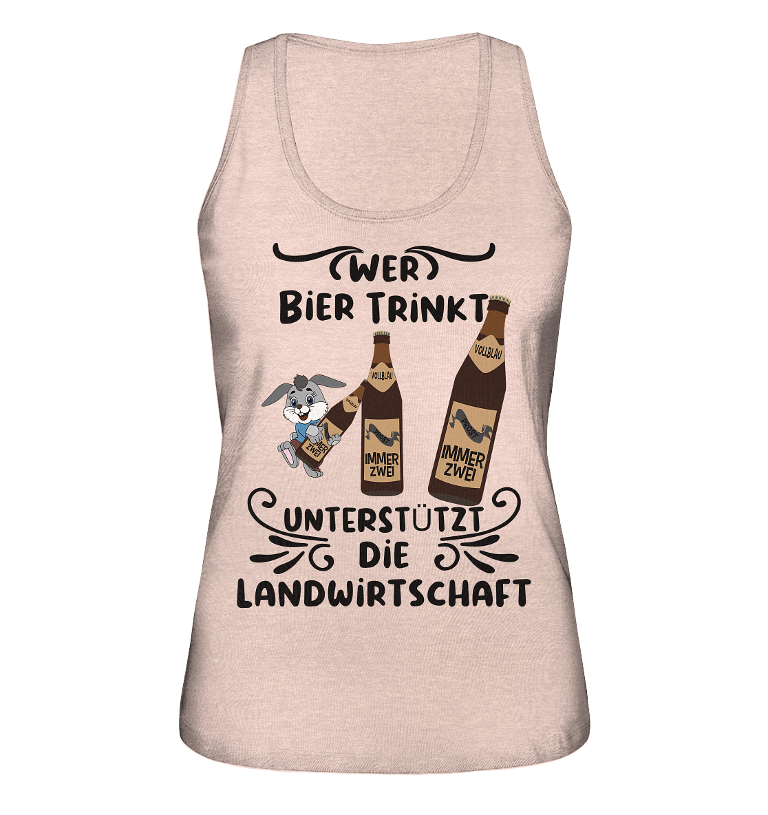 Wer Bier trinkt, Landwirtschaft unterstützen, Party - Ladies Organic Tank-Top