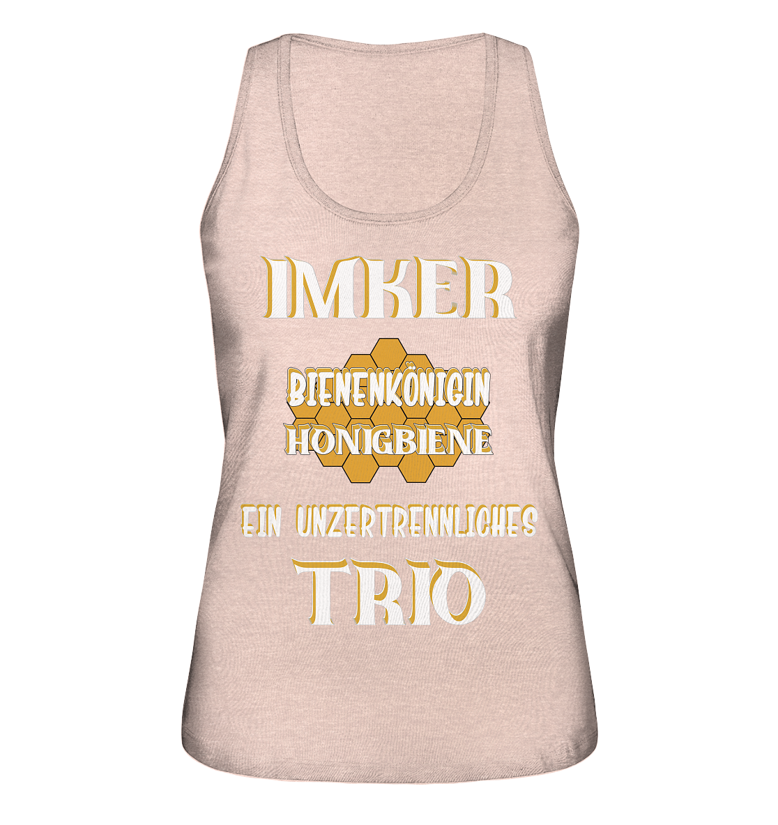 Imker- Bienenkönigin und Honigbiene, einTeam, Pfleger und Schützer von Bienen - Ladies Organic Tank-Top