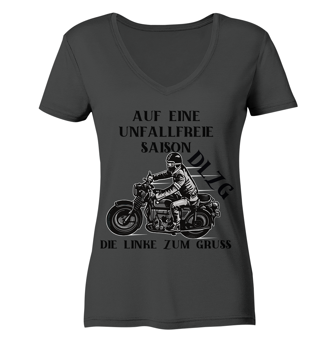 DLzG Glücksbringer Unfallfrei- Ladies Organic V-Neck Shirt