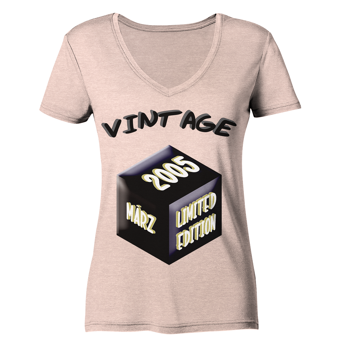 Vintage 2005 MÄRZ Limited Edition, Geschenk zum 18  - Ladies Organic V-Neck Shirt