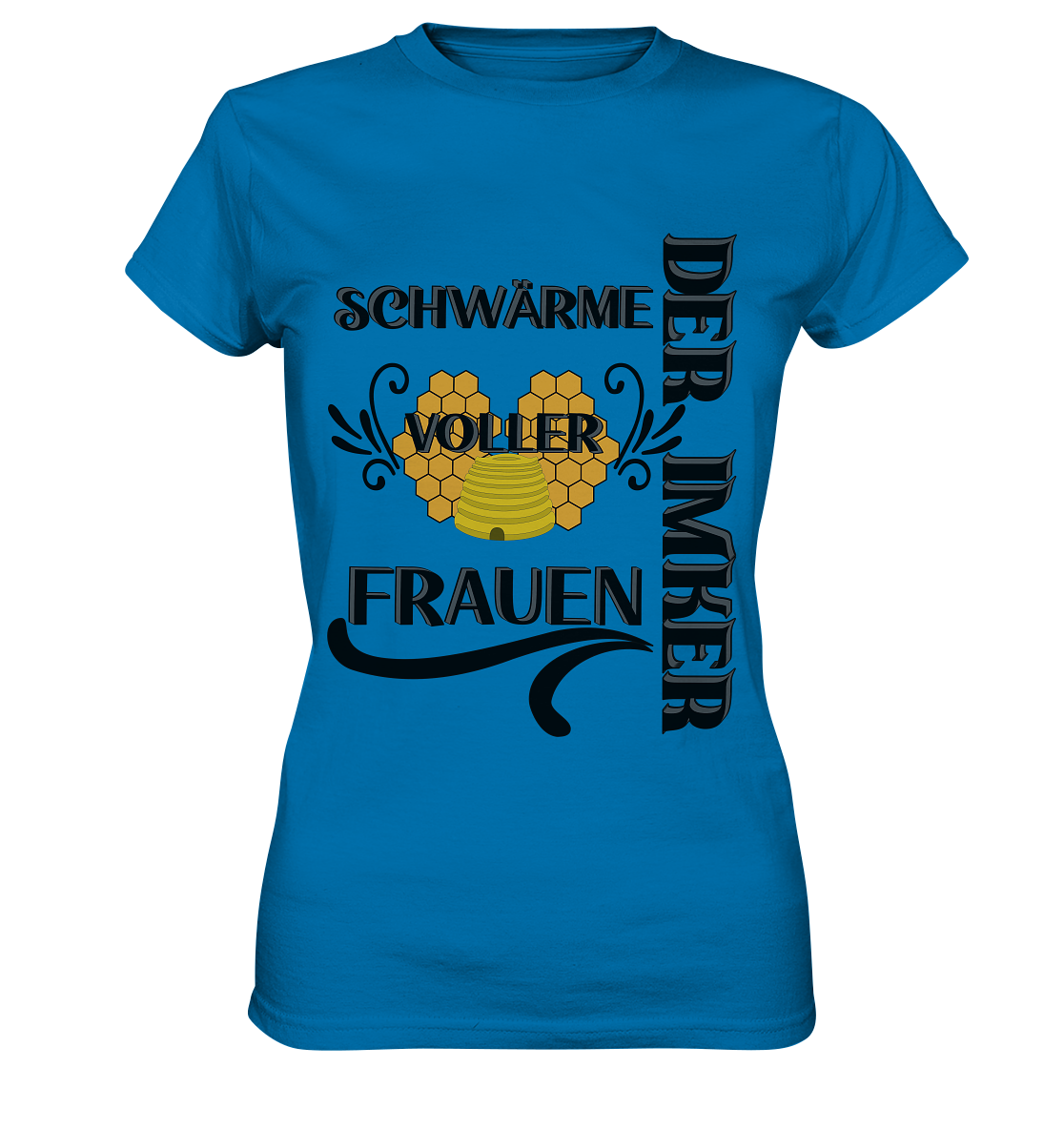 Der Imker, schwärme voller Frauen, Imkerei, Helden, schwarzes Design - Ladies Premium Shirt