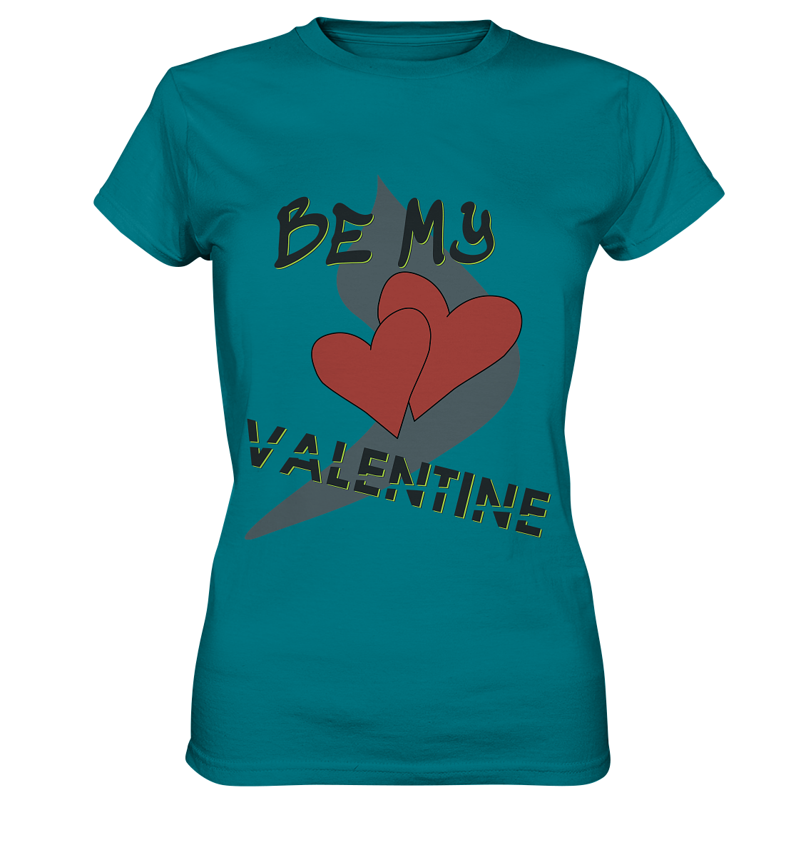 Be my Valentine, Valentinstag, 14. Februar - Ladies Premium Shirt