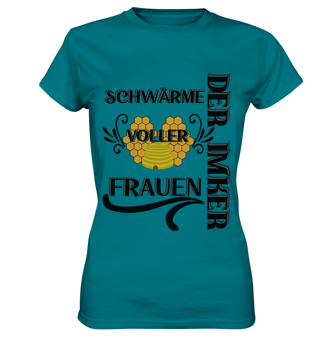 Der Imker, schwärme voller Frauen, Imkerei, Helden, schwarzes Design - Ladies Premium Shirt