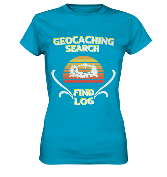 Geocaching, Suchen, Finden und Log, Geocache - Ladies Premium Shirt